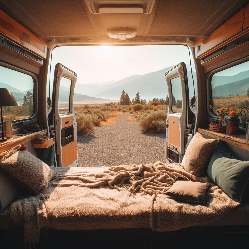 beddings view van life